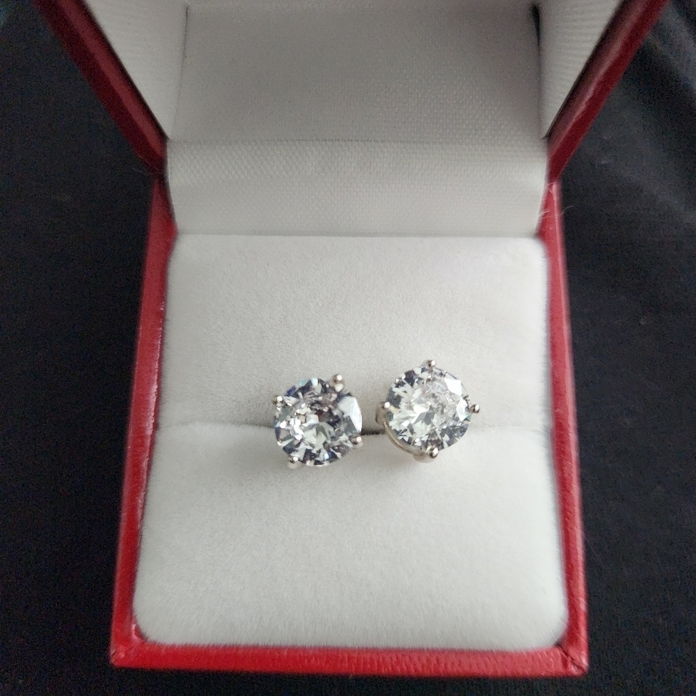 COPY - New 3.00 ct. t.w. CZ Stud Earrings in 14kt White Gold